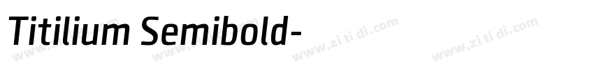Titilium Semibold字体转换